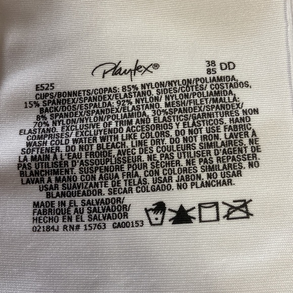 Playtex 18 Hour Posture Boost Front Close Wireless Full Coverage Bra E525 38DD - Picture 10 of 14